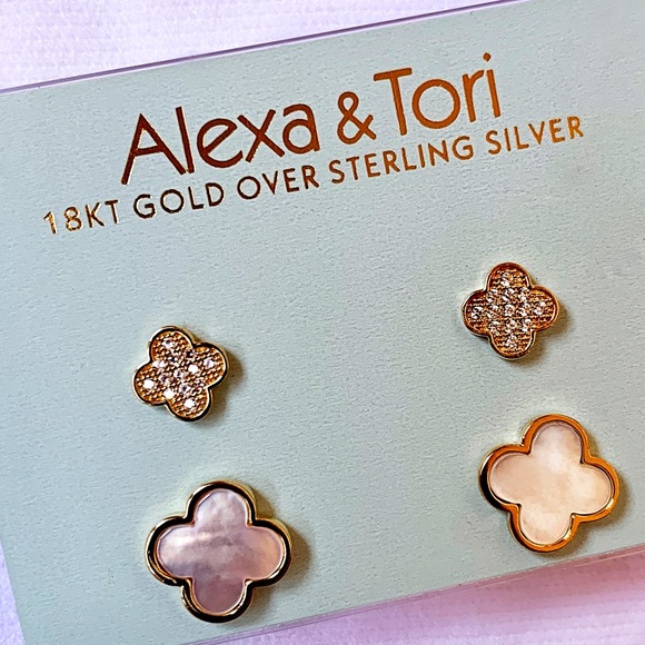❌SOLD❌ Alexa & Tori 18K Sterling Silver Earrings - Picture 5 of 12